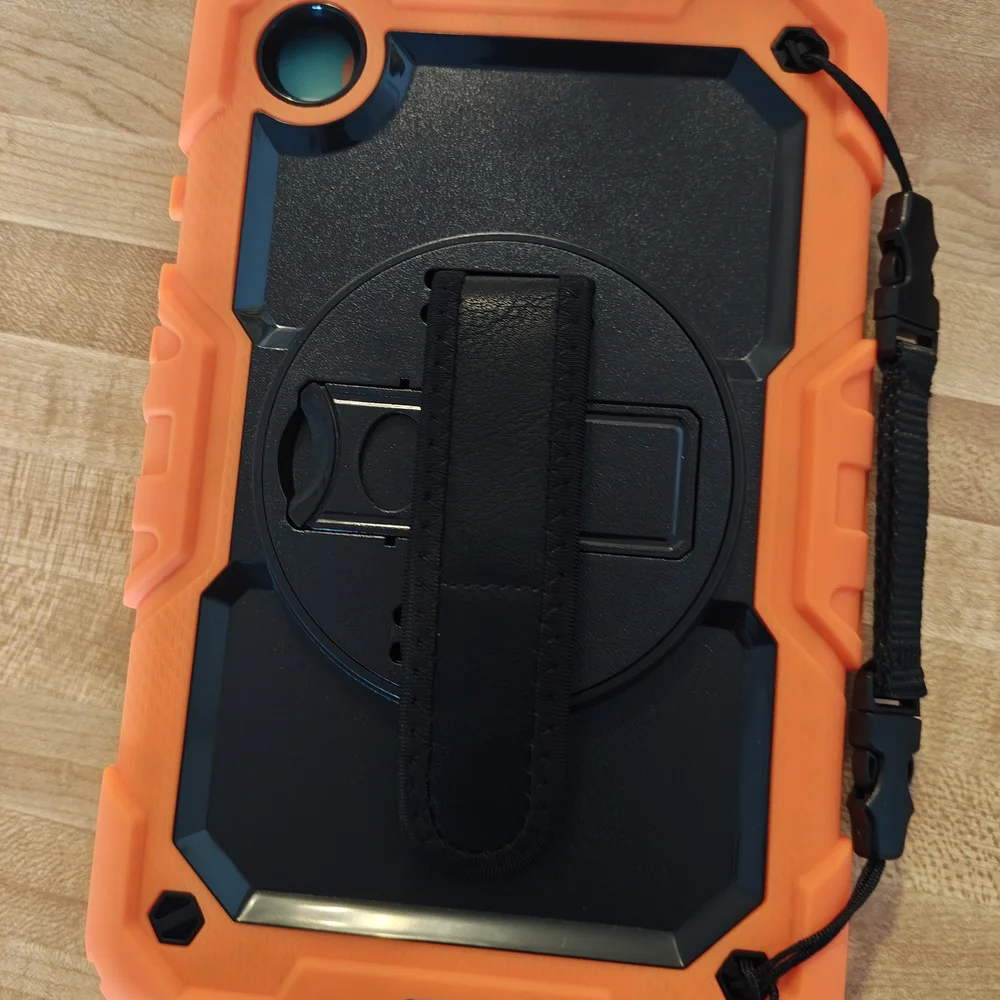 Shockproof Tablet Case - Black and Orange